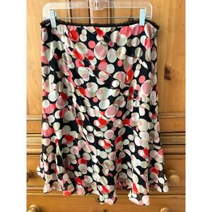 Designer Karen Millen Bias Cut Skirt Chiffon US Size 10 EUC